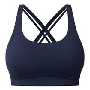 Lululemon Energy Women's Blue Sports Bra with Crisscross Back Yoga Straps Sz 6